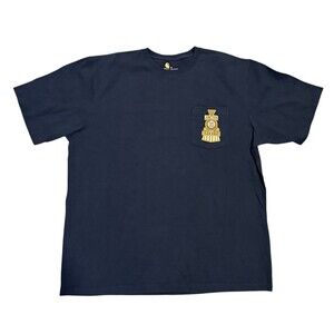 VTG 90s Y2K Carhartt Shirt Mens XL Navy Relaxed Tee USA Junction 35 Spirits Logo